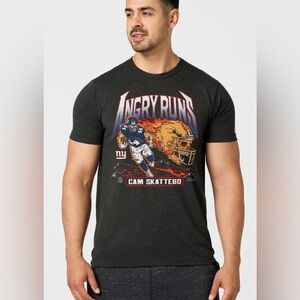 Homage Angry Runs 2025 Giants Cam Skattebo Shirt Black XL NWT IM PACKAGE